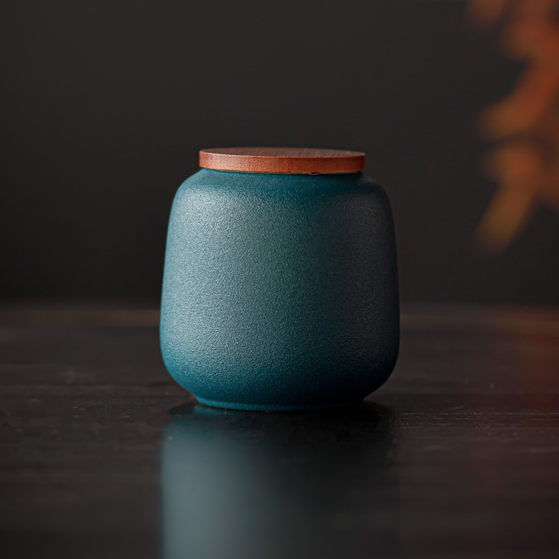Банка для чая с деревянной крышкой, керамическая, упаковка для чая Пуэр, доставка подарков, индивидуальный логотип