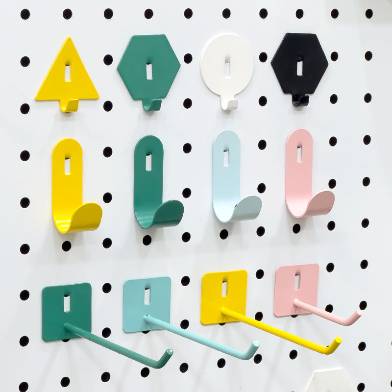 Hole Board Accessories Hook Round Hole Special Storage Rack Hardware Universal Desk Rack Daquan Diy Storage Basket Magnetic Suction