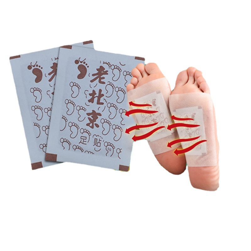 Old Beijing foot patch Wormwood ginger sleep patch bamboo vinegar care foot patch Wormwood foot patch English Korean foot patch