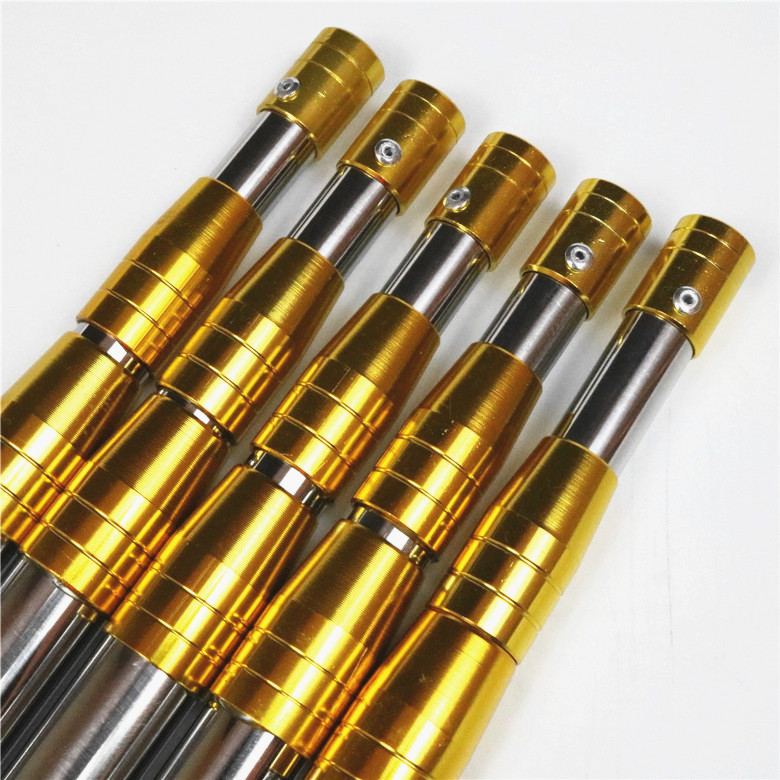 Stainless Steel Net Copying Rod Embossed Retractable Fish Fork Rod Fruit Picking Rod 1.5- 10m Net Copying Can Position Large Net