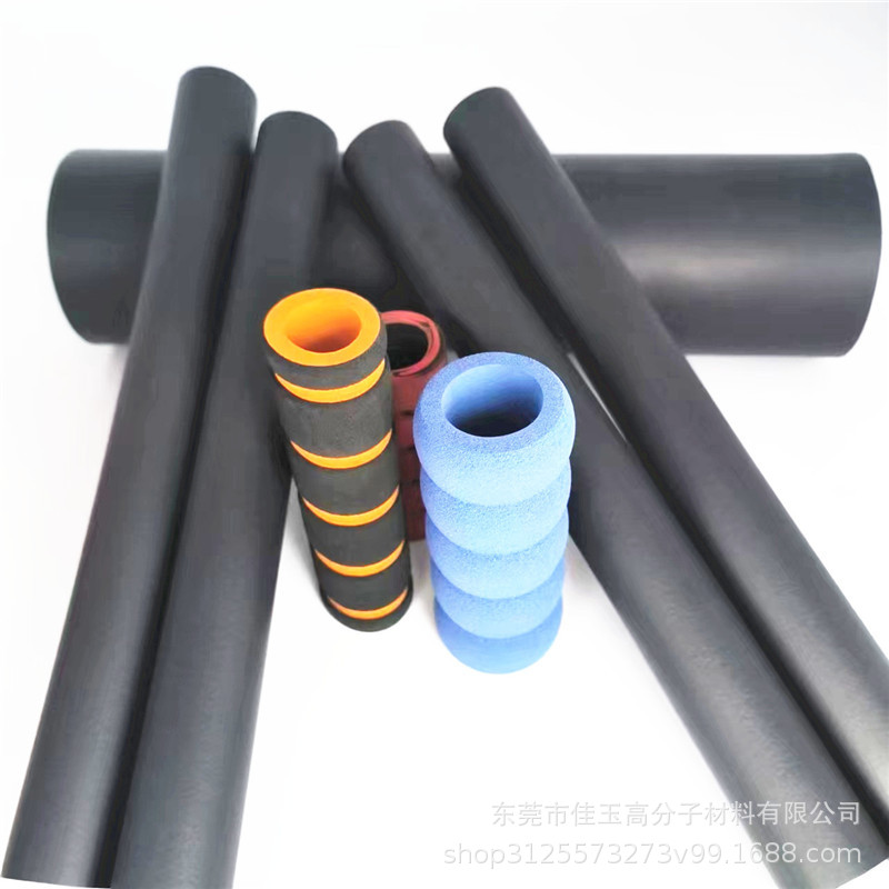 Manufacturers in stock two-color sponge handle sleeve rubber anti-static NBR foam sponge sleeve rope skipping handle handle sleeve