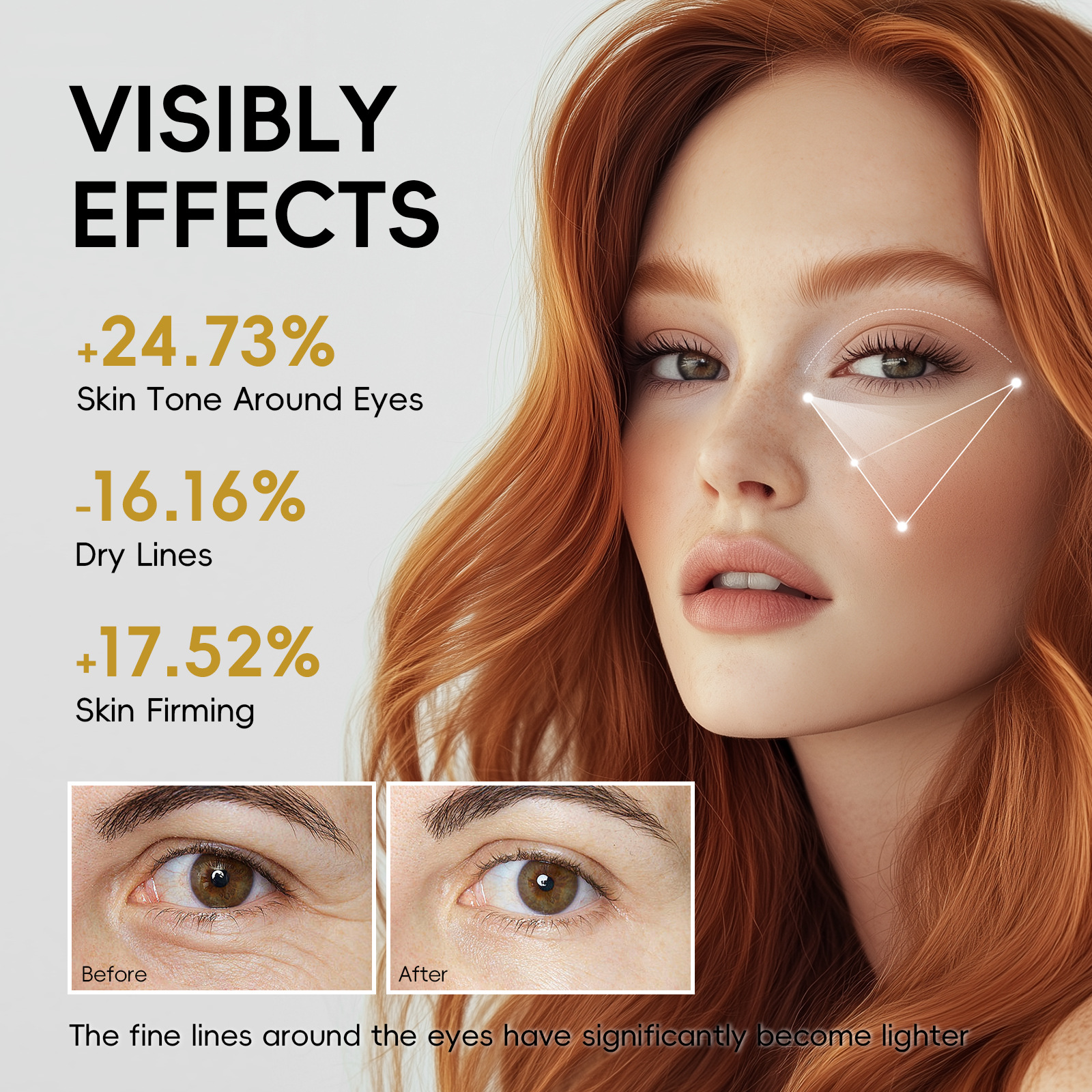 Cross-Border New Product Laikou Gold Eye Mask Gold Single Piece Eye Mask Patch 6g Collagen Eye Mask Patch