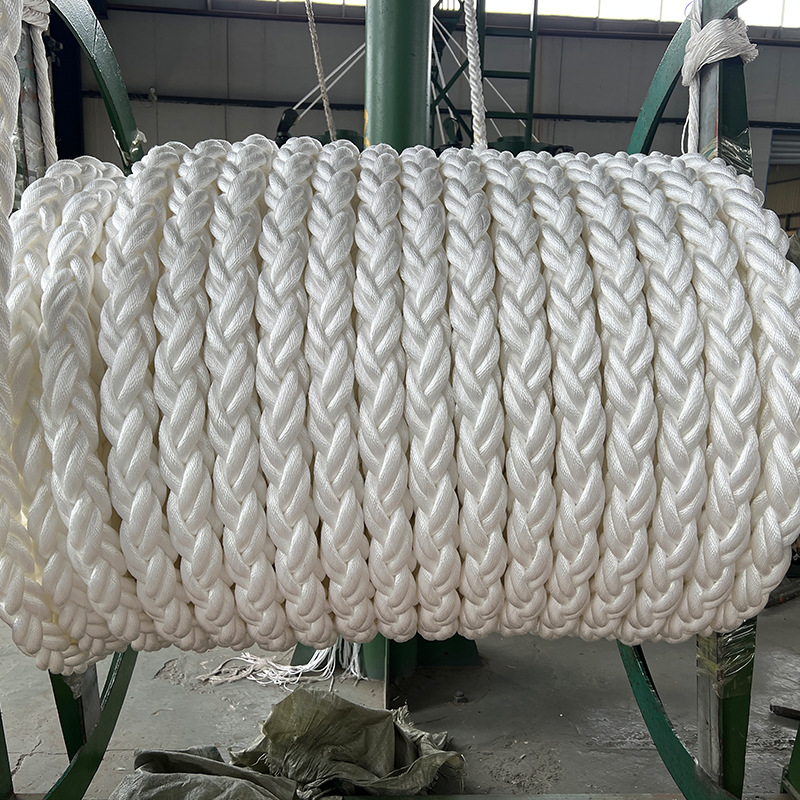 Marine High-Strength Cable Throwing Cable Wear-Resistant Nylon Rope Composite Eight-Strand Light Floating Thick Rope Strong Tension Skimming
