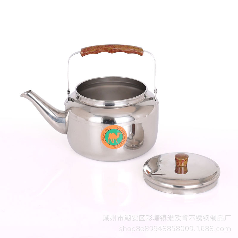 Нержавеющий чайник Лилия, старомодный, для газовых и индукционных плит