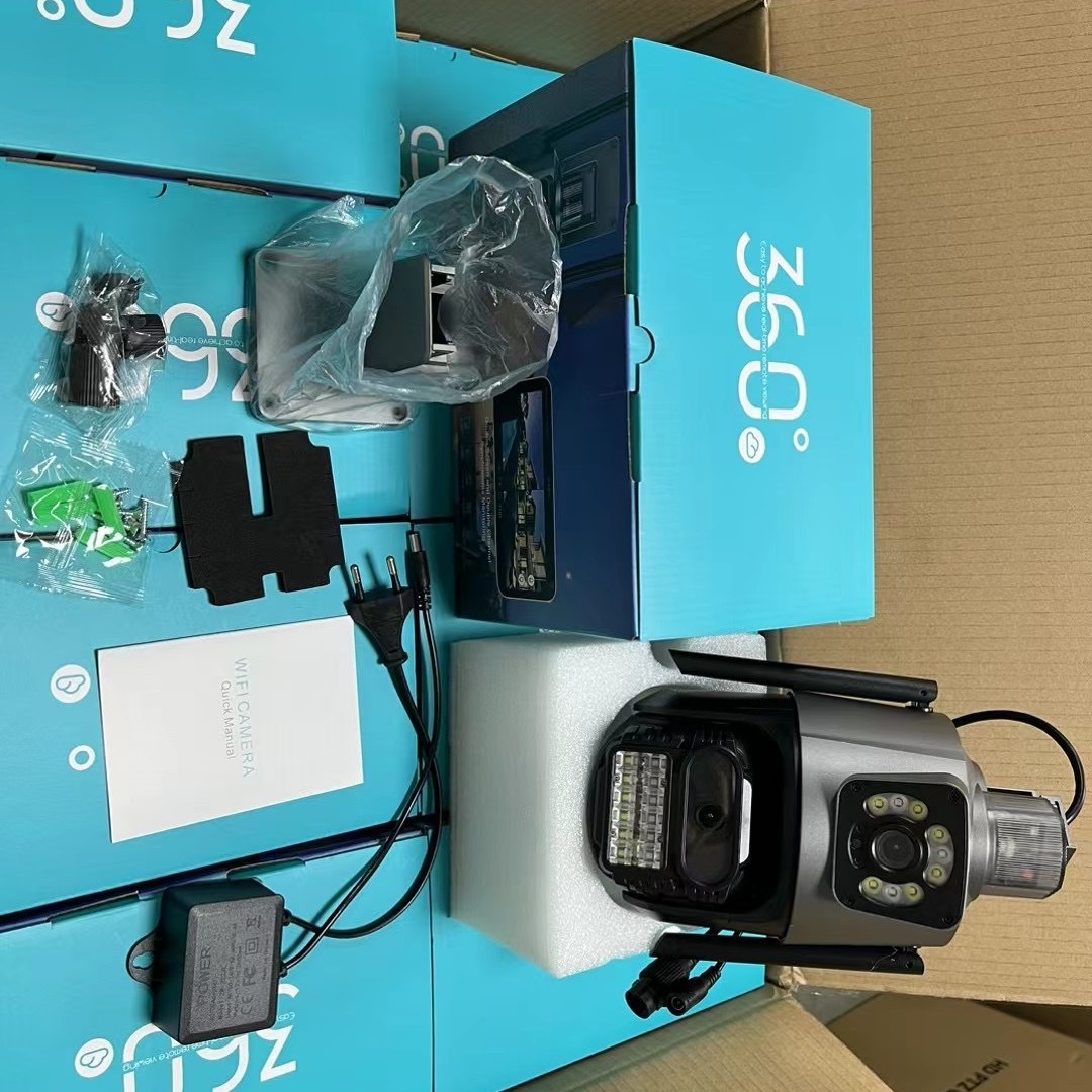 IcseeP11 cross-border binocular linkage WiFi surveillance camera dual lens dual screen wireless network camera