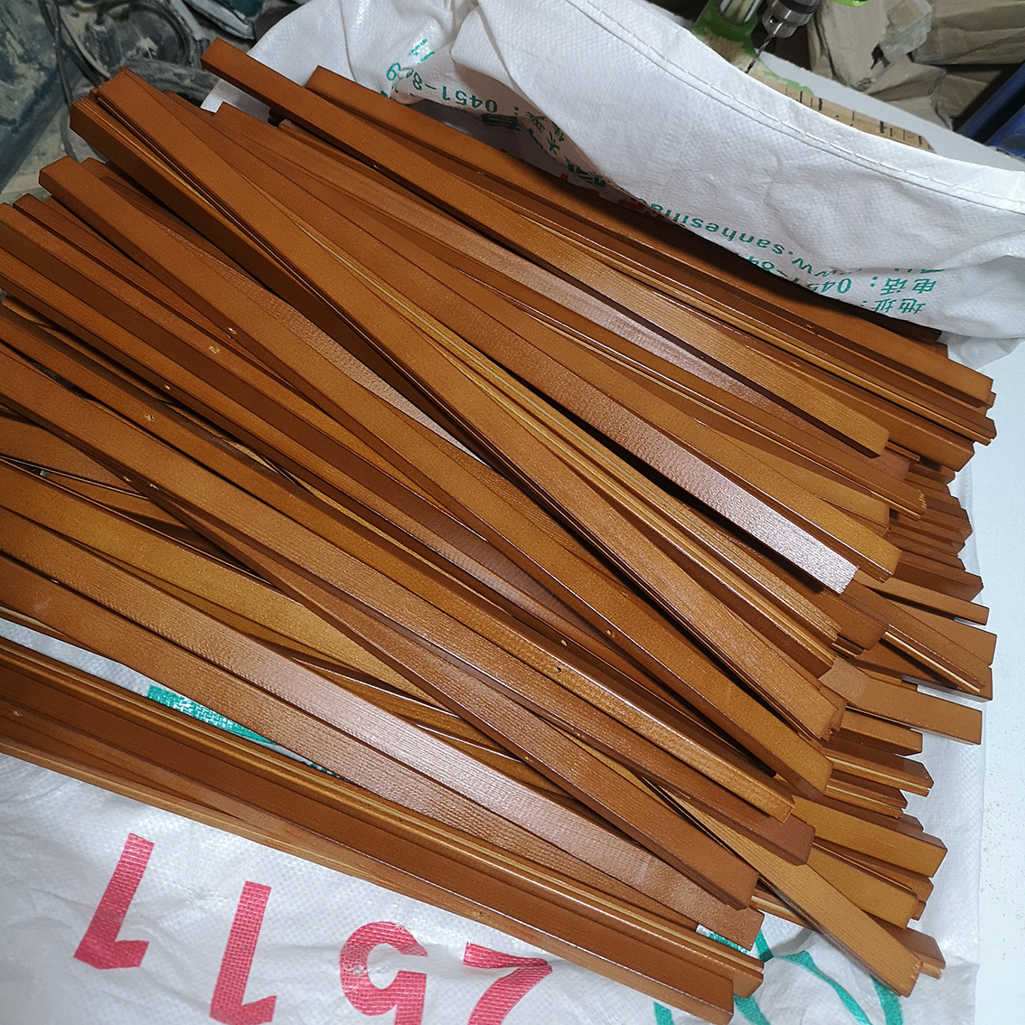 DIY Solid Wood Vision Chart Hanging Scroll Poster Wooden Rod Wooden Scroll Clip Strip Hanging Flagpole Solid Wood Decorative Painting