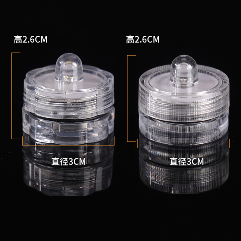 Led Waterproof Candle Light Aquarium Fish Tank Betta Light Luminous Diving Light Decorative Atmosphere Digital Candle Submersible Light