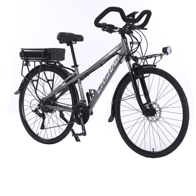 Lithium Battery Touring Car Road Bike Long-Distance 28inch Sightseeing Bike Electric-Assisted Bicycle 700C Leisure Electric Variable Speed Disc Brake
