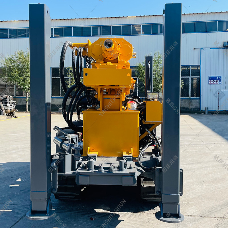 Crawler pneumatic water well drilling rig with strong power in mountainous area exploration pneumatic drilling machine for domestic drilling machine engineering