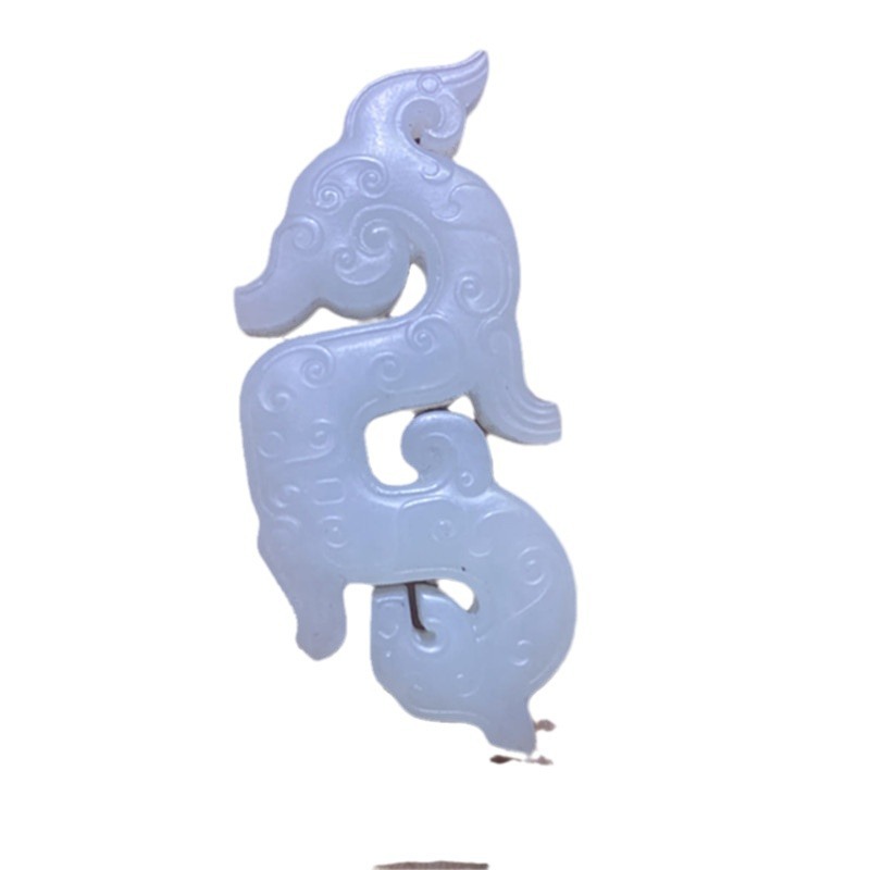 Xizhuan Jewelry Natural Sugar White Hetian Jade Lotus Root Powder Smoke Purple Clear Water Bracelet Bracelet Carving Accessories Loose Beads Wholesale