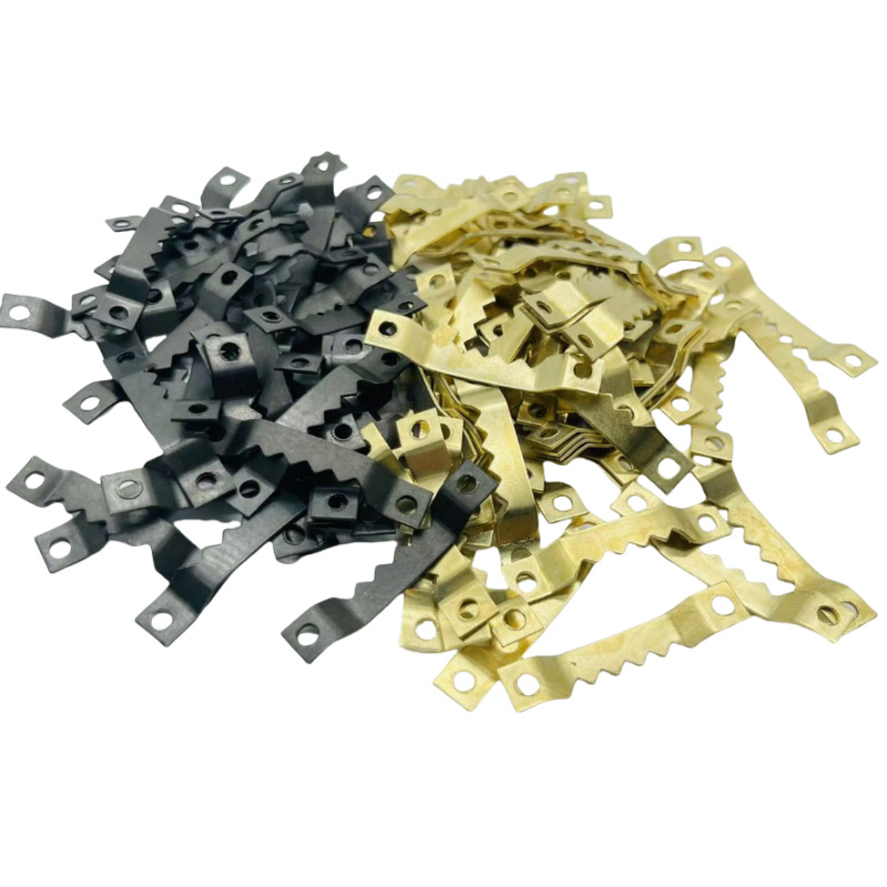 Photo Frame Picture Frame Hook Accessories Photo Frame Rack Hanging Sawtooth Hanging Black Gold Single-Sided Straight Hanging