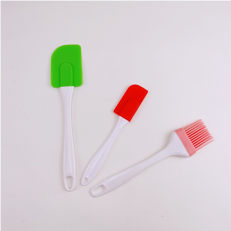 Spot silicone scraper silicone oil brush large small cream scraper silicone oil brush four-piece baking tool set
