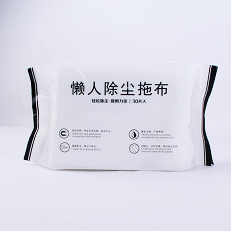 Electrostatic dust-removing paper disposable mop replacement cloth floor dust-absorbing sticky wet and dry non-woven mop paper