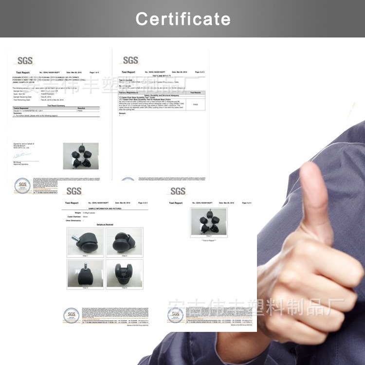 Cross-Border Supply Silent 2inch Pu Thickened Nylon Universal Wheel Snap Ring Office Chair Casters Furniture Chair Accessories