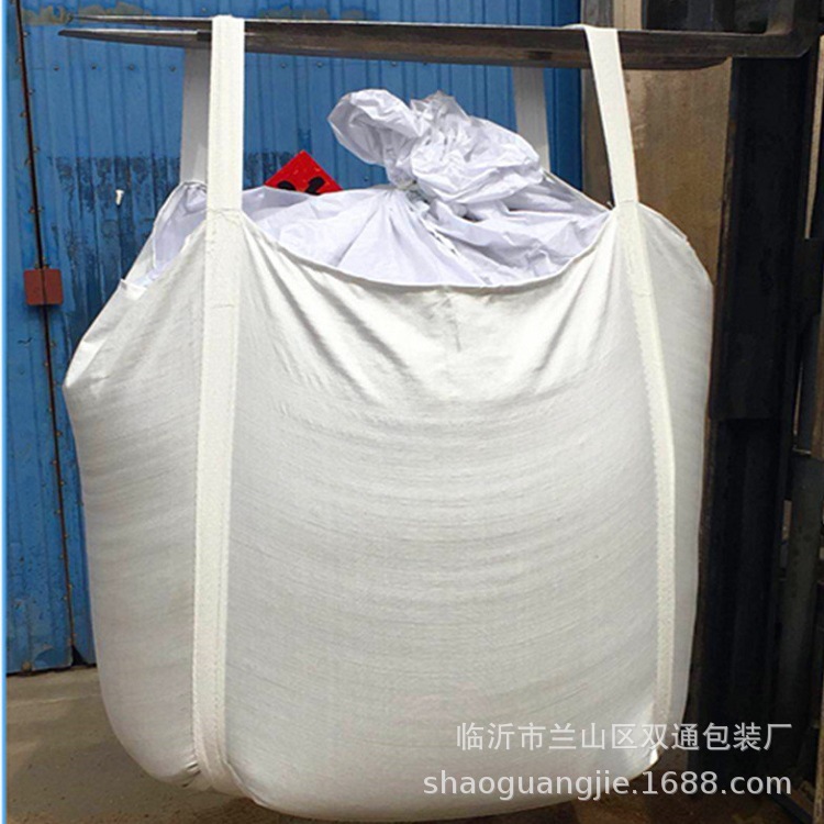 Load-bearing 1 Ton 1.5 Ton in Stock, Two Hanging Pocket Bottom Can Zipper Ton Bag, Collection Bag, Ton Bag