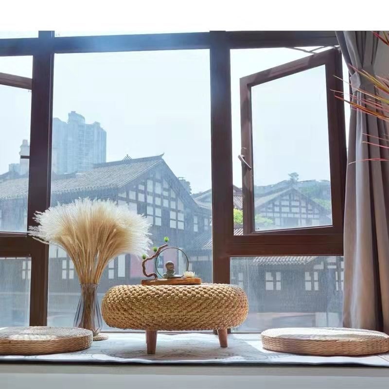 Straw Bay Window Table, Tatami Small Coffee Table, Japanese Simple Kang Table, Floor Table, Low Table, Solid Wood Window Sill Table, Computer Free Shipping