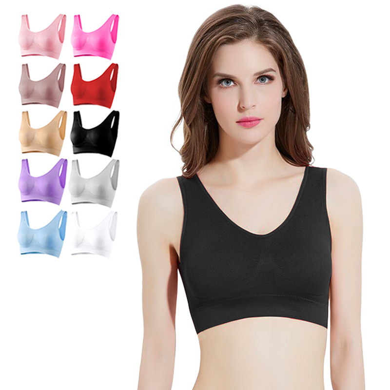 Двухслойный спортивный бюстгальтер для женщин больших размеров