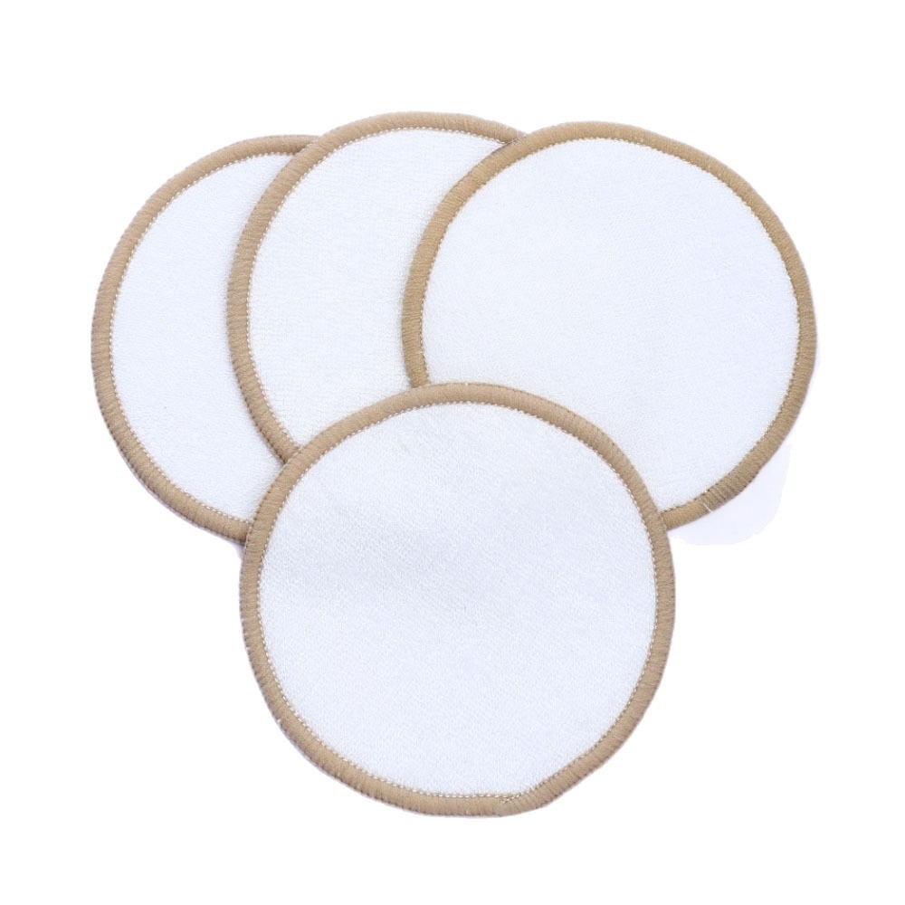 Makeup Remover Pad Bamboo Fiber Manufacturer Direct Sales Cleansing Face Wash Pad Reusable Washable Double-Sided Reusable
