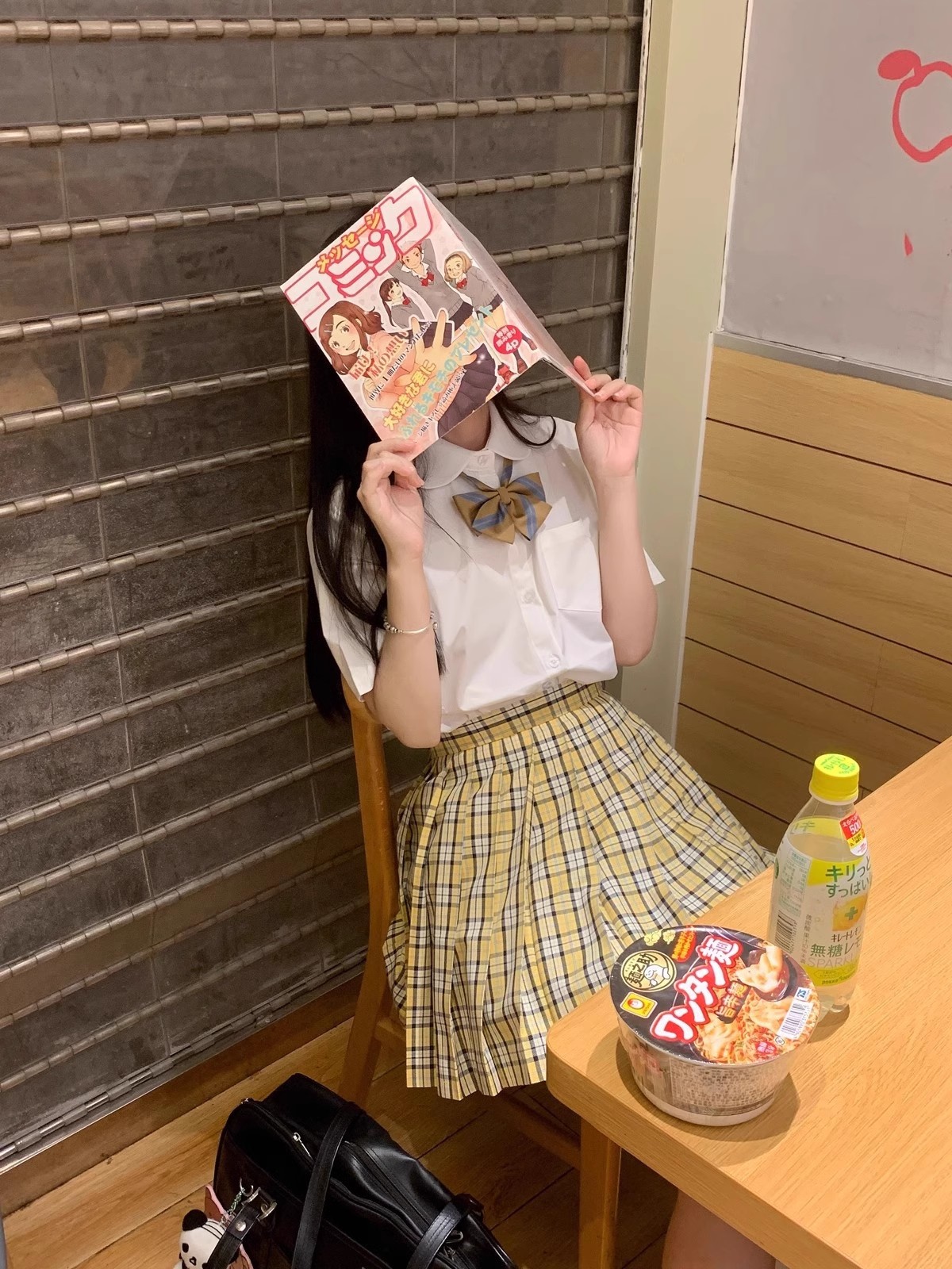 Factory wholesale JK plaid skirt fog sea apricot pine blue student A- shaped skirt pepper small rose red pleated