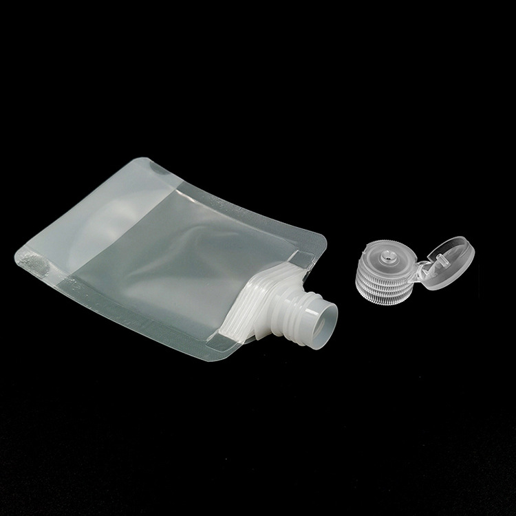 Liquid packing bag shampoo shower gel hair conditioner flip packing bag travel portable cosmetic nozzle bag
