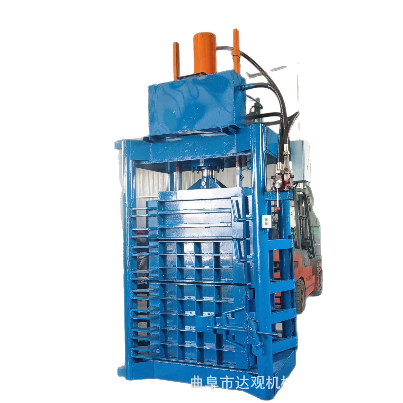 Cylindrical four-door vertical hydraulic packer used clothes compression packer socks export packer