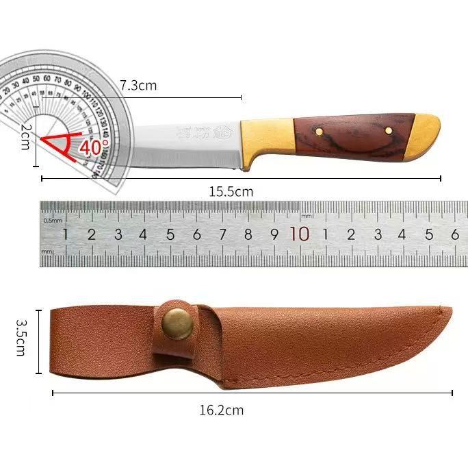 Skin suit Inner Mongolia Hand-held Meat Knife Outdoor Camping Portable Meat Cutting Knife Mini Fruit Knife Meat Cutting Knife