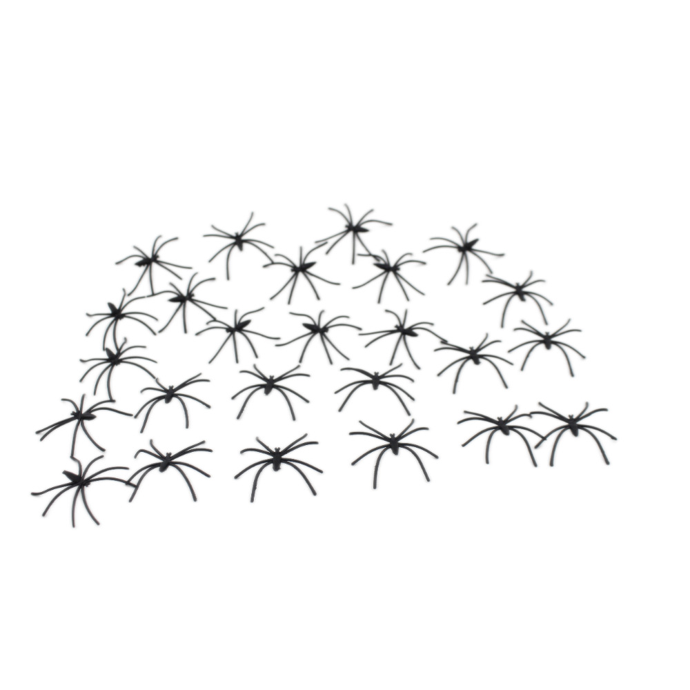 Хэллоуинский паук из хлопка с длинными ногами черного цвета восьмиугольный симуляционный паук для декорации атмосферы