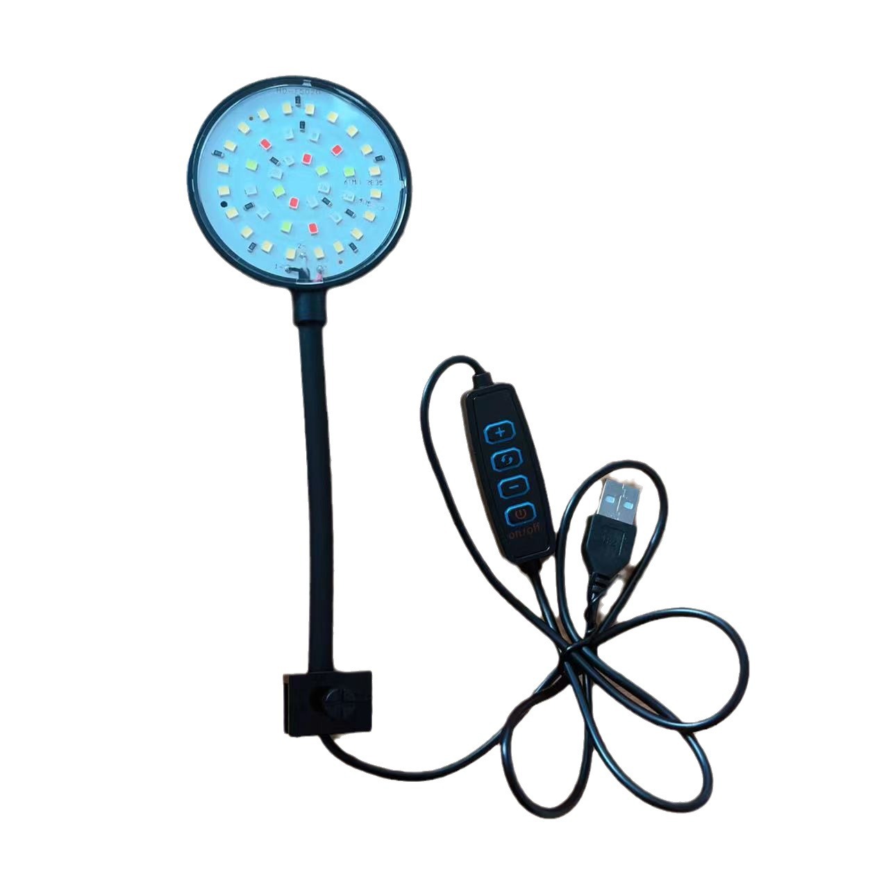 USB small fish tank lamp color changing dimming clip lamp led lamp aquarium lamp water plant lamp bucket fish tank lamp small tank small