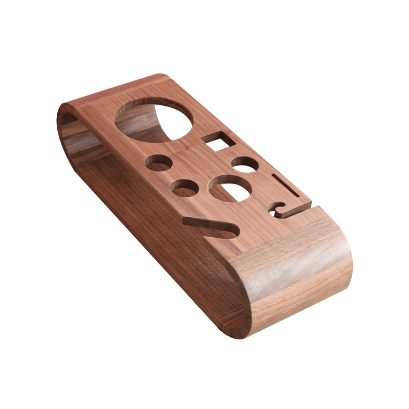 Customized Walnut Bartending Set Holder Cocktail Shaker Tool Cabinet Bartending Set Base Storage Wooden Wine Rack