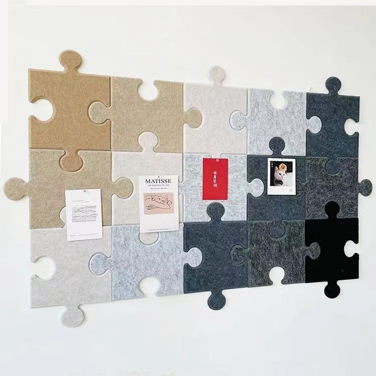 Cross-border ins Style Self-adhesive Wall Cloth Wall Decoration Background Three-dimensional Puzzle Felt Board Wall Decoration Felt Wall Sticker