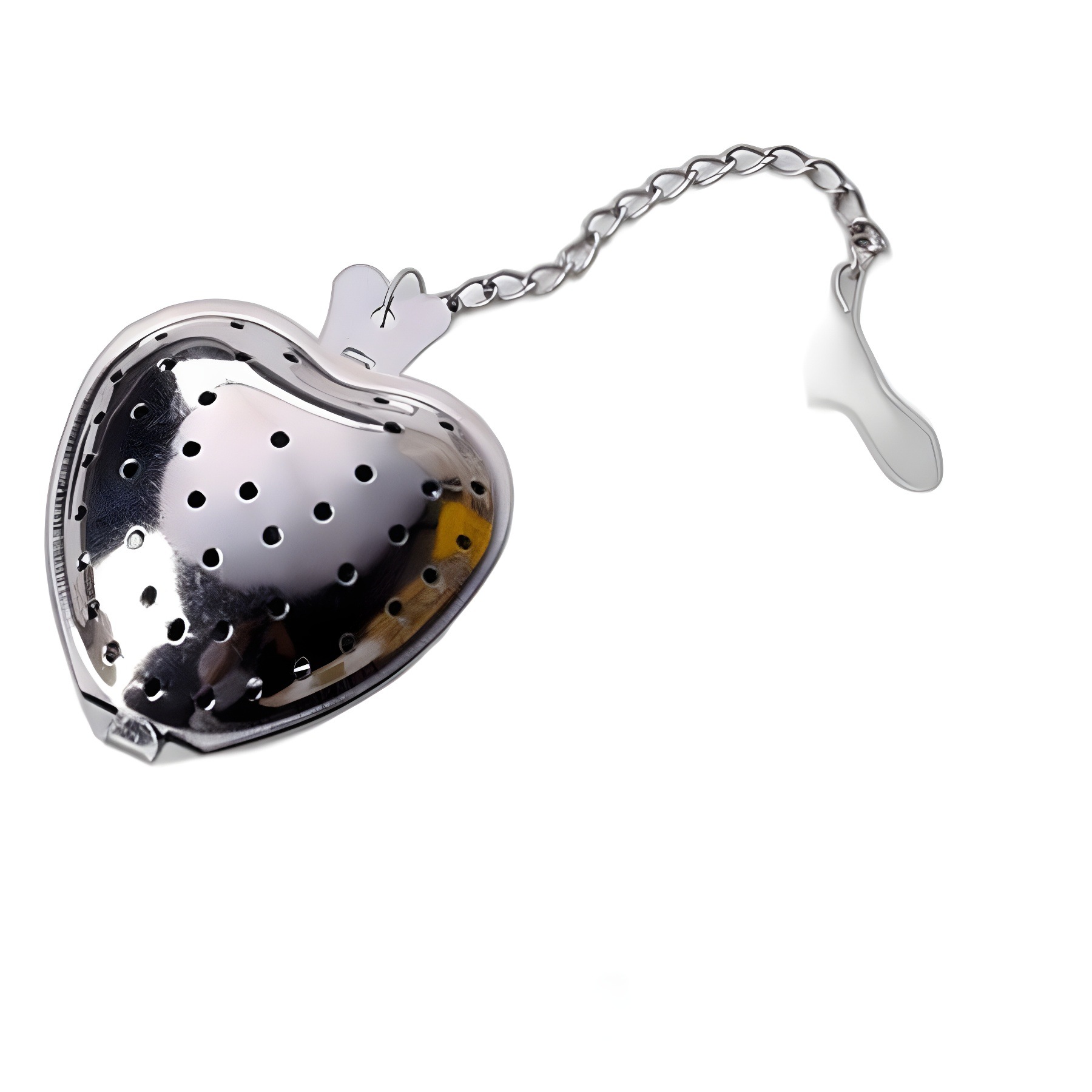 304 Stainless Steel Strawberry-Shaped Tea Strainer Wholesale Manufacturer Direct Sales Tea Filter Mesh Specifically for Fruit Tea