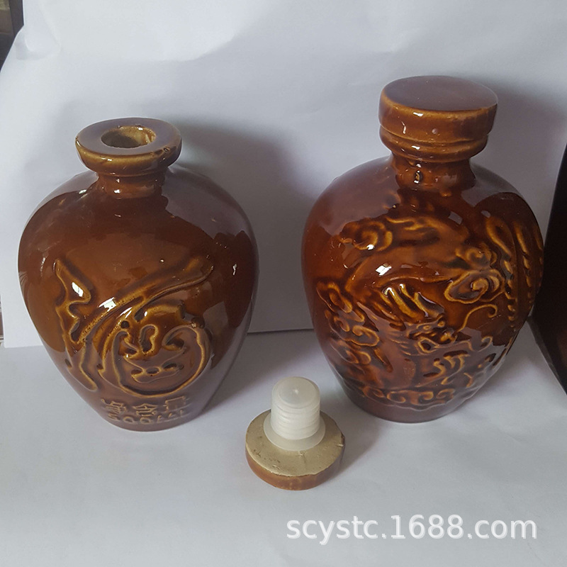 [Longfeng Wine Bottle] Factory Wholesale Longfeng Wine Jar 1kg -2kg -3kg -5kg 10kg Ceramic Longfeng Wine Bottle