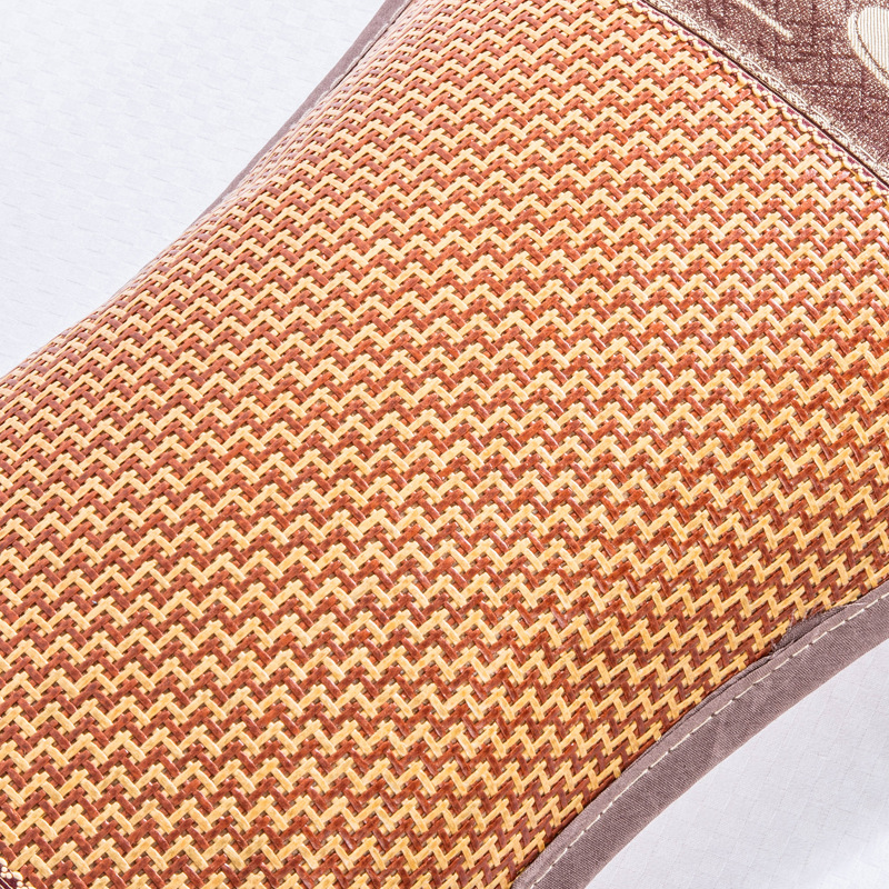 Summer Bamboo Pillow Rattan Pillow Tea Pillow Student Summer Pillow Double-Sided Pillow Adult Household Cool Ice Silk Pillow