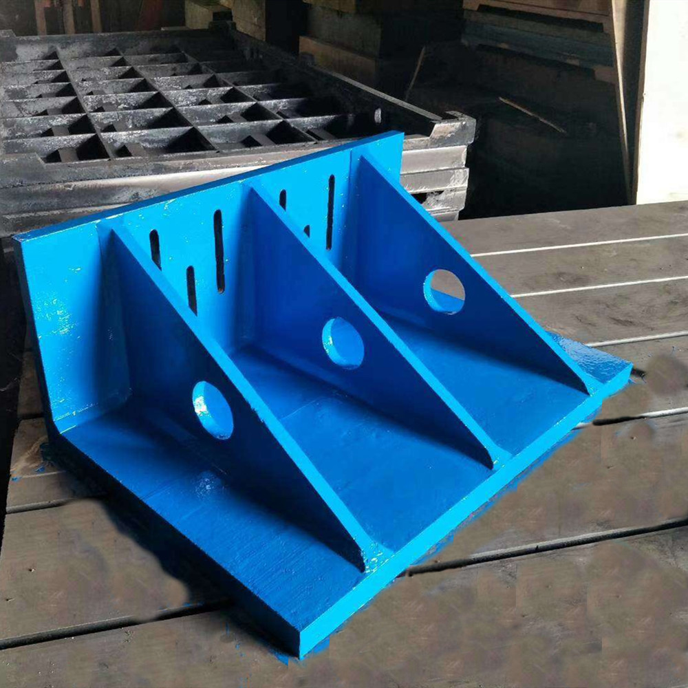 Customized Botou Cast Iron T-Slot Bending Plate, Machine Tool Positioning Fixture, Boring and Milling Machine Right-Angle Back Plate, Cast Iron Bending Plate