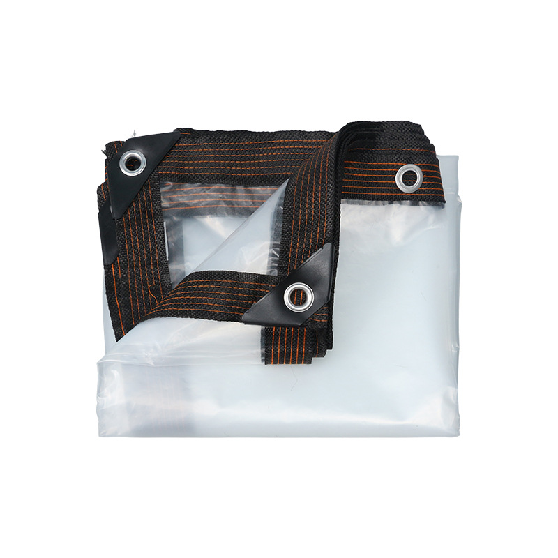 Transparent rainproof cloth waterproof cloth edging perforated Pe thick rain cloth windproof rain cloth dustproof flower insulation film