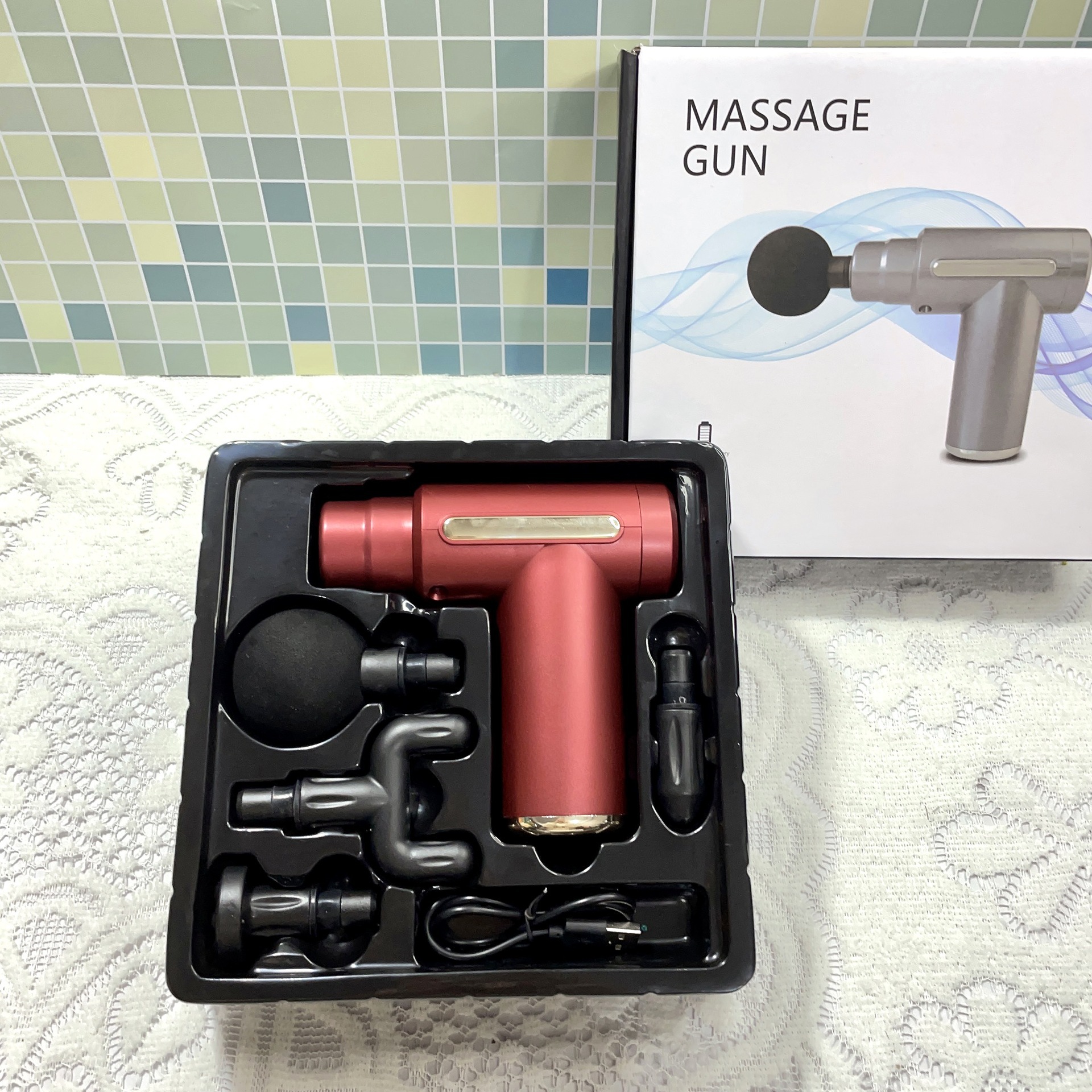 Cross-border explosions MINI fascia gun massager professional massager muscle relaxation impact fascia gun factory direct sales