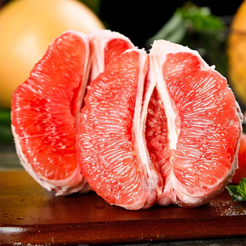 Freshly Picked Seasonal Fujian Guanxi Three-Red Honey Pomelo Old Tree Red-Fleshed Pomelo Fresh Fruit Juicy Pure Sweet Whole Box Wholesale
