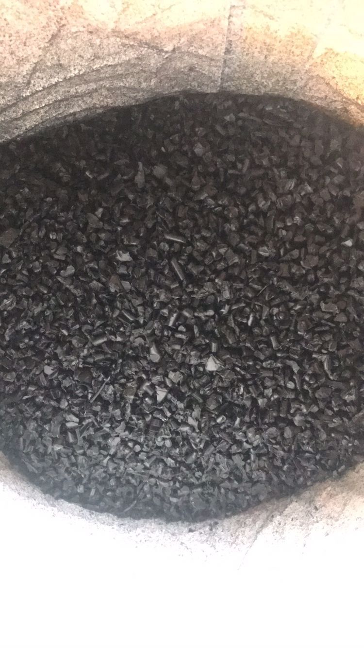 Black Pa66 Resin Hot Crushing Material Injection Molding Carbon Fiber Reinforced Nylon Black Antistatic Plastic Particles