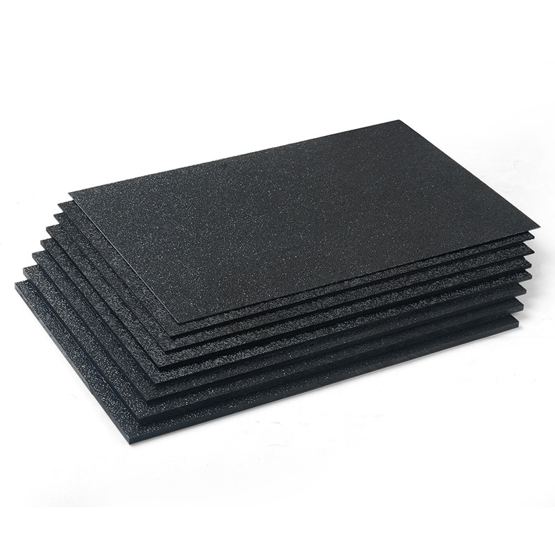 Abs Texture Board Coarse Grain Black Plastic Board Car Single-Sided Frosted Pp Hard Film Two-Color Board Injection Molding Grade Partition