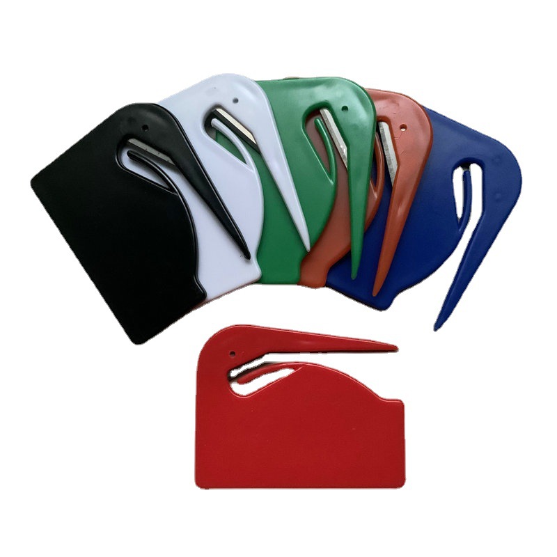 Cross-border exclusive for spot non-slip letter opener with hook envelope knife office use letter opener simple paper cutter