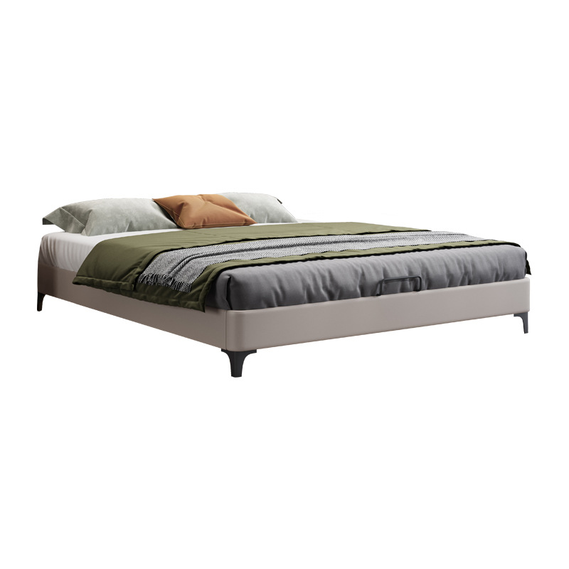 Non-bedside Suspension Bed Modern Simple Single Double Low Bed Full Solid Wood Tatami Bedroom Bay Window Row Frame Bed Frame