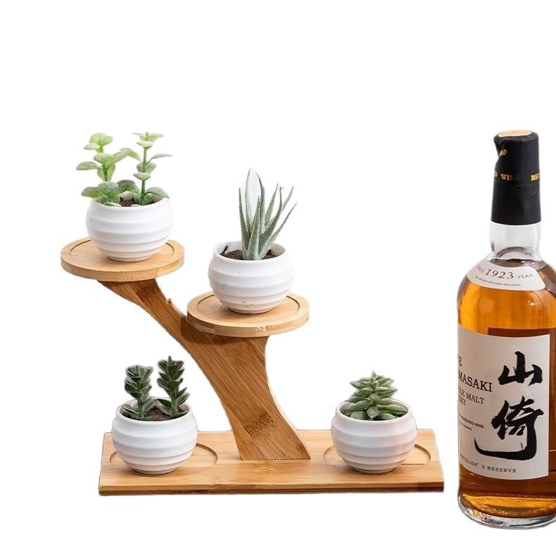 Desktop multi-layer small flower rack decoration green plants and more meat bay window balcony living room office flower pot rack rack wholesale