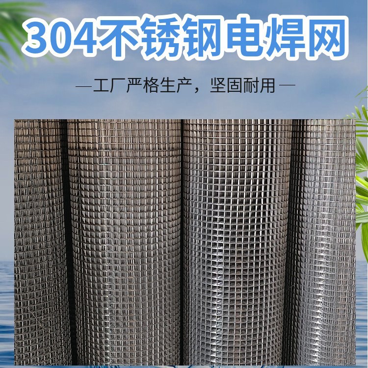 Welded Wire Mesh 304 Stainless Steel Construction Site Steel Wire Mesh for Interior and Exterior Wall Crack Prevention Plastering, Welded Square Grid Manufacturer