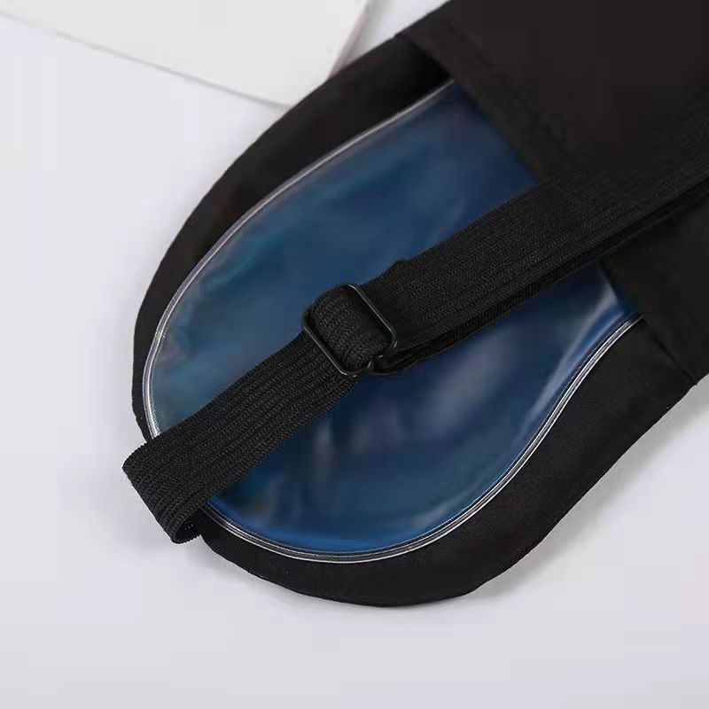 New travel text breathable eye mask to relieve eye fatigue cold and hot compress sleep shading ice bag eye mask wholesale