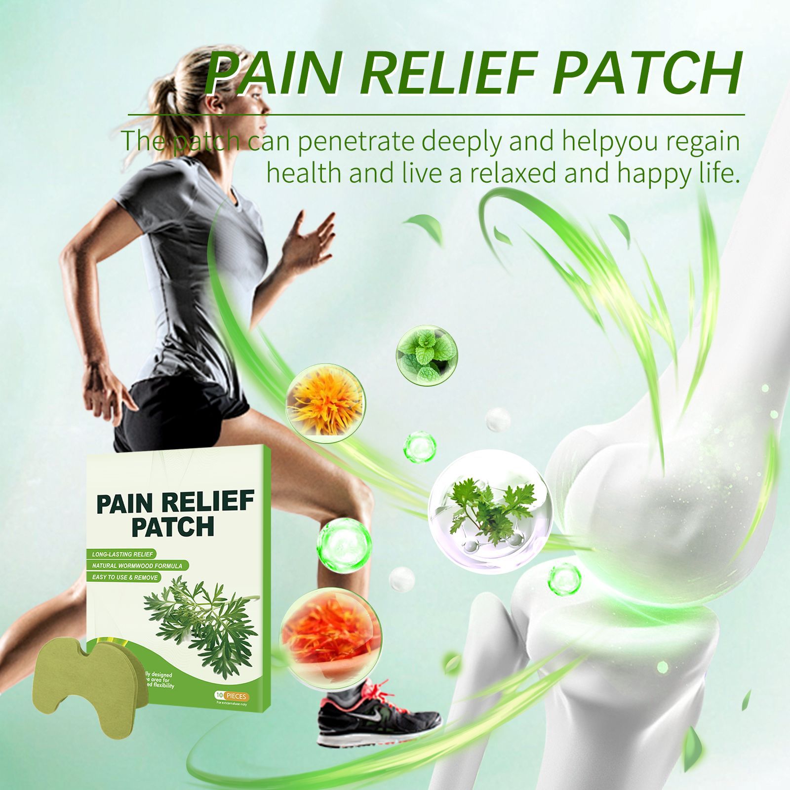 Cross-border Hot-selling Ai Cao Pain Patch Waist Protection Shoulder Neck Knee Lumbar Patch Waist Patch for Lazy People Home Patch Waist Patch Ai Cao Patch