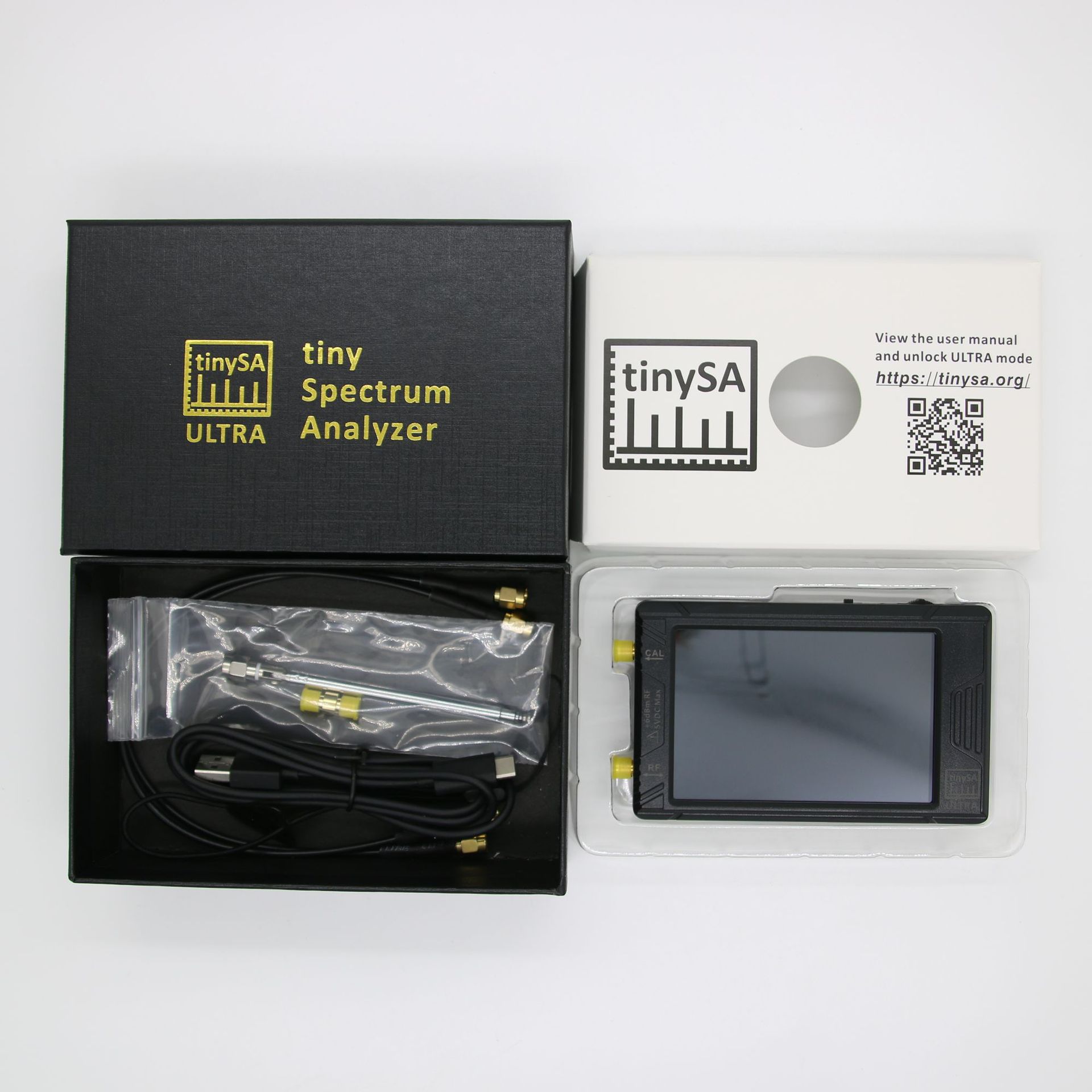 tinySA ULTRA handheld spectrum analyzer 4 "touch screen 100k-5.3GHz cross-border hot sale