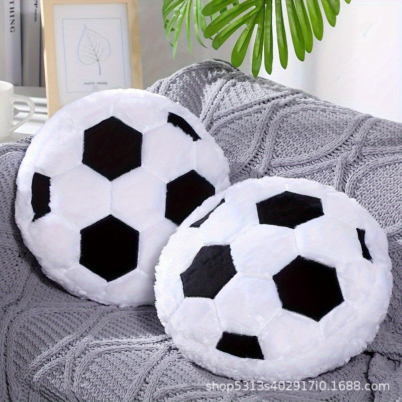 Cross-border New Product Sports Pillow Fluffy Filled Football Plush Pillow Rugby Soft Filled Basketball Baseball