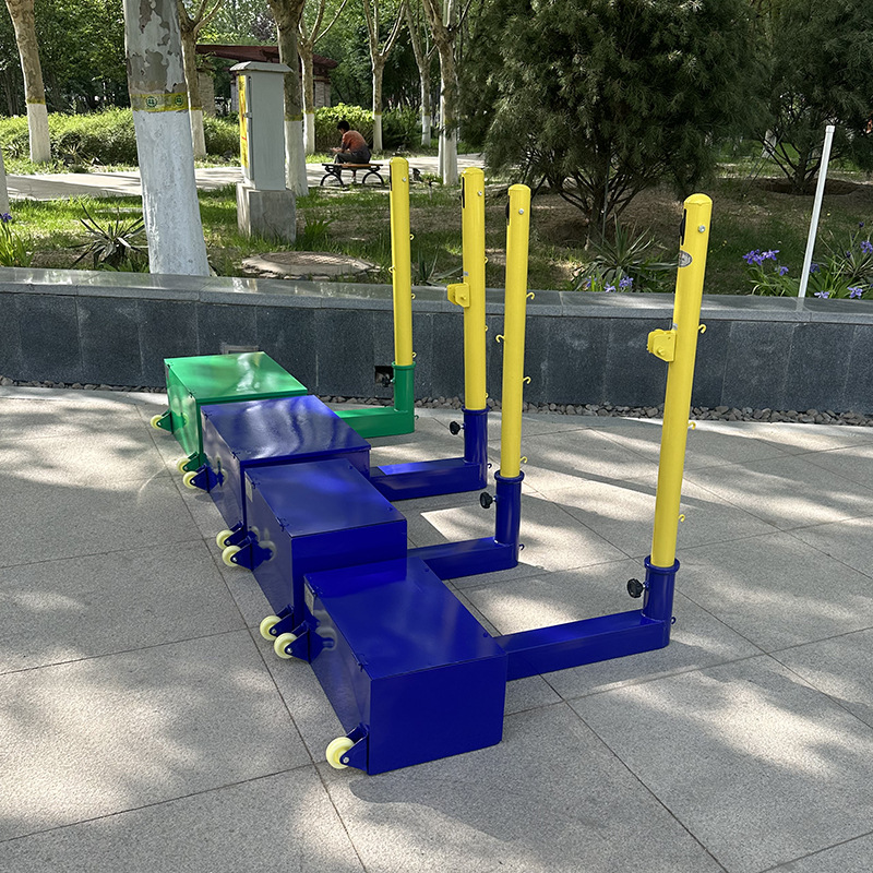 Cross-Border Manufacturer Wholesale Outdoor Mobile Tennis Post Portable Empty Box Tennis Post Competition Mobile Tennis Rack