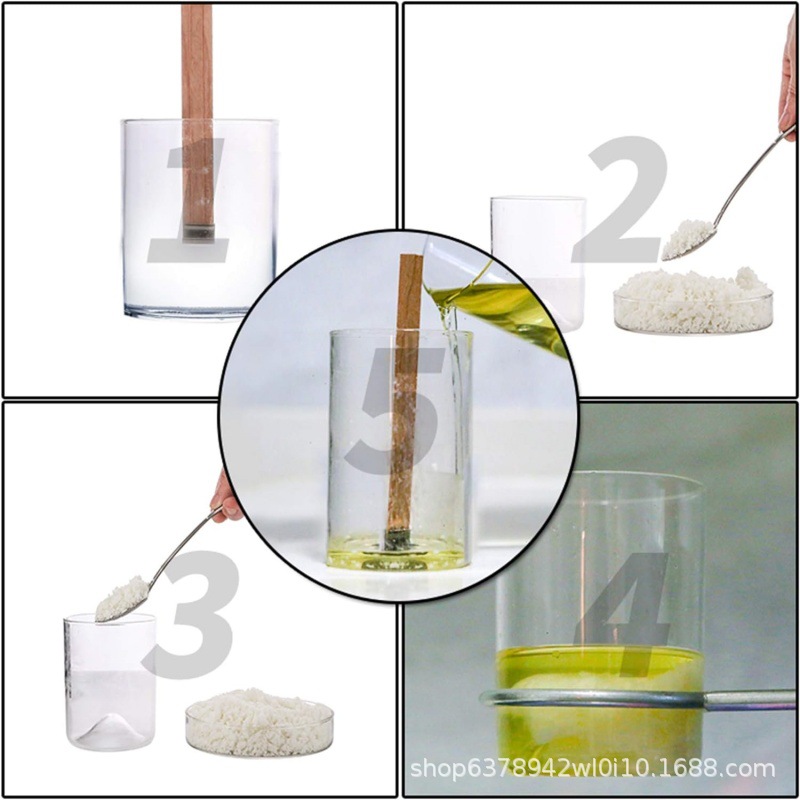 Factory direct wholesale wood core wood wax core wooden candle core wooden wax core candle core cup wax wood core