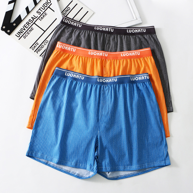 High Quality Arlo Pants Loose Men's Underwear plus size Summer Cotton Comfortable Breathable Four Corner Pajama Pants Factory Direct Sale